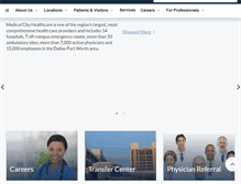 Tablet Screenshot of medicalcityhealthcare.com